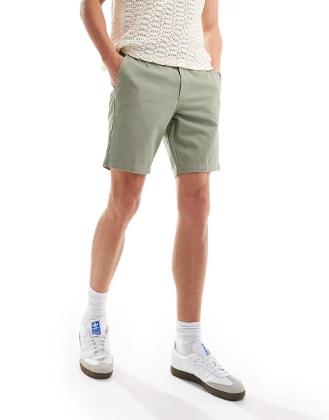 New Look chino shorts in khaki