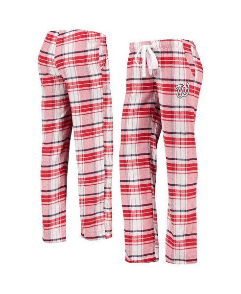 Женская пижама Concepts Sport Womens Red and Navy Washington Nationals Accolade Flannel Pants