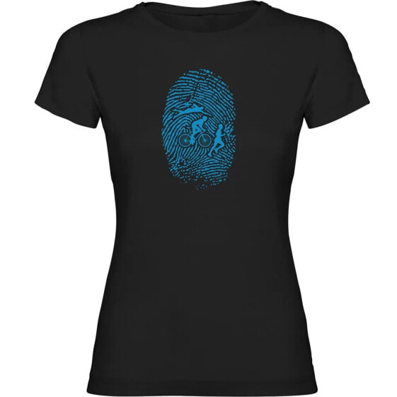 KRUSKIS Triathlon Fingerprint short sleeve T-shirt