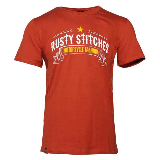 RUSTY STITCHES Rusty Red short sleeve T-shirt