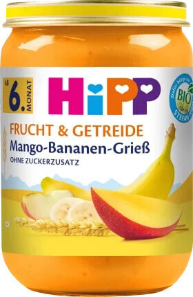 Frucht & Getreide Mango-Bananen-Grieß, ab dem 6.Monat, 190 g