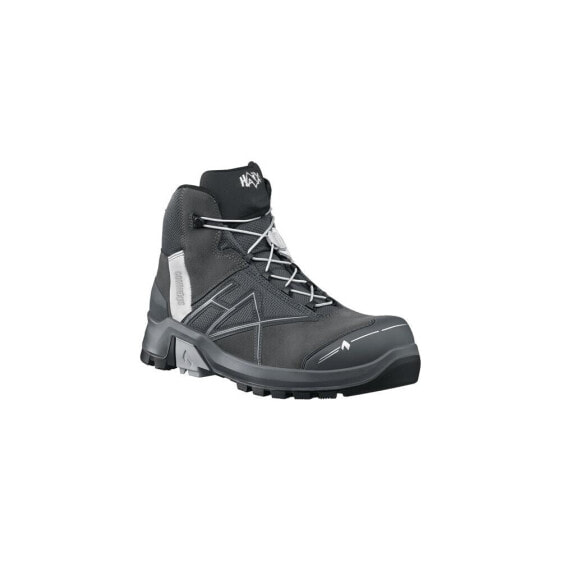 Haix Sicherheitsstiefel Connexis® GTX mid Größe 9 (43) grau/silber S3 HRO HI CI WR SRC Rindspaltleder 2.0-2.2 mm/Textil