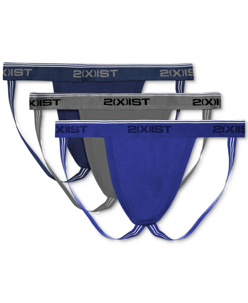 Men's Cotton Stretch Jock Strap 3-Pack