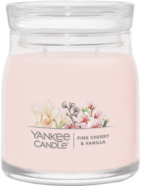 Duftkerze im Glas Rosa Kirsche und Vanille mit 2 Dochten - Yankee Candle Pink Cherry & Vanilla 368 g