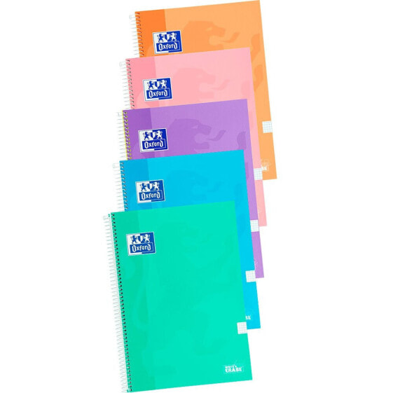 OXFORD HAMELIN 4X4 Grid Notebooks 80 Sheets Pack 4+1 Colors