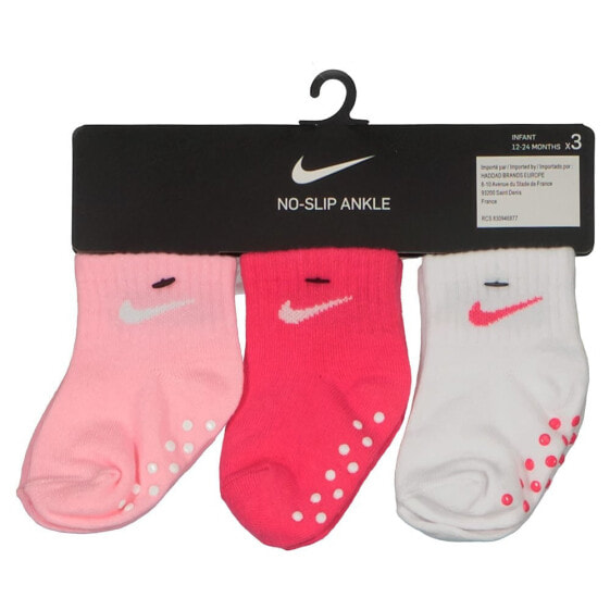 NIKE KIDS Core Swoosh Gripper socks 3 pairs