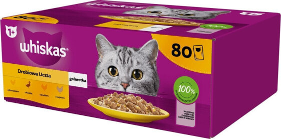 Whiskas Saszetki z drobiem dla kota 80x85g