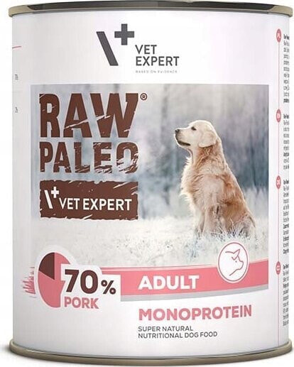 VetExpert VetExpert Raw Paleo Wieprzowina Adult Can 800g