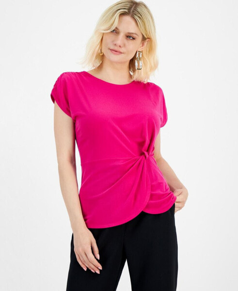 Petite Gathered-Waist Top, Created for Macy's