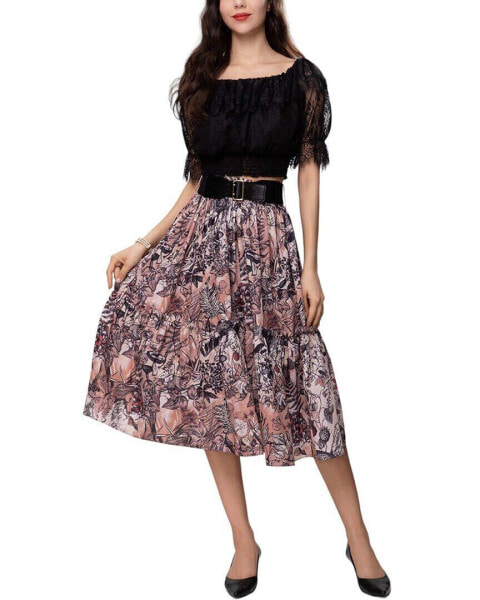 Burryco 2Pc Top & Skirt Set Women's