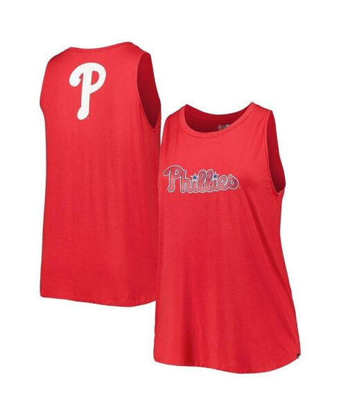 Women's Red Philadelphia Phillies Plus Size Tank Top