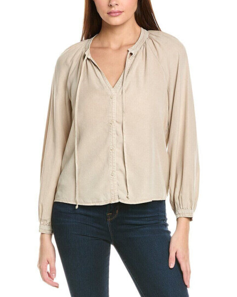 Bella Dahl Full Sleeve Raglan Button Down Shirt Women's