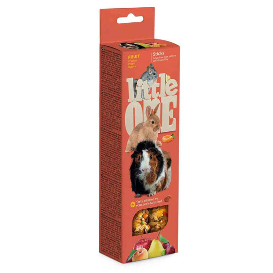 MEALBERRY Littleone Sticks Fruits Guinea Pig Rabbit Chinchilla 120g Snack For Rodents 8 Units