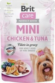 Brit Brit Care Adult Mini Chicken Tuna Fillets in Gravy Kurczak z Tuńczykiem w Sosie 85 G