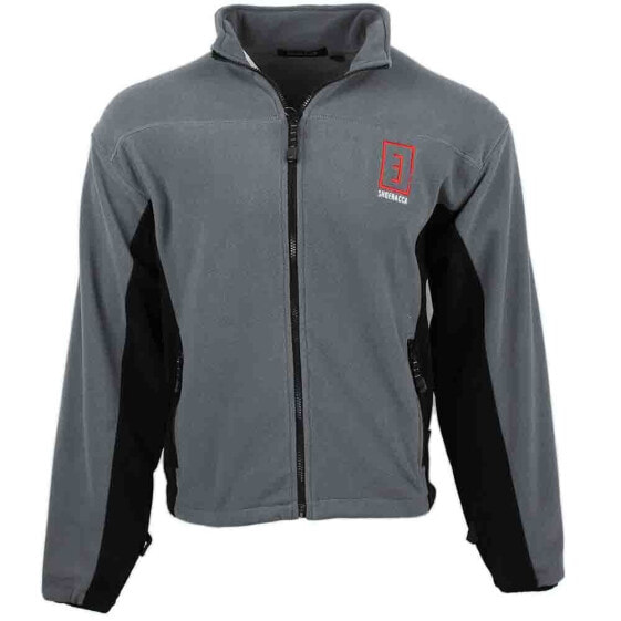 SHOEBACCA Microfleece Jacket Mens Grey Casual Athletic Outerwear 8097-GY-SB