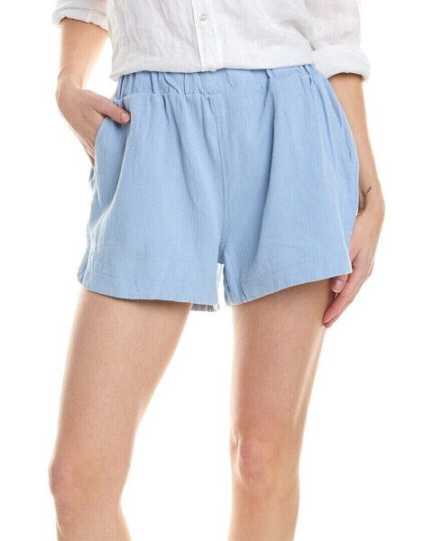 Blank Nyc Linen-Blend Short Women's Blue Xs