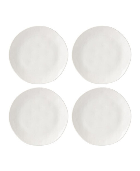 Bay Colors Solid 4 Piece Dinner Plate Set, Service for 4