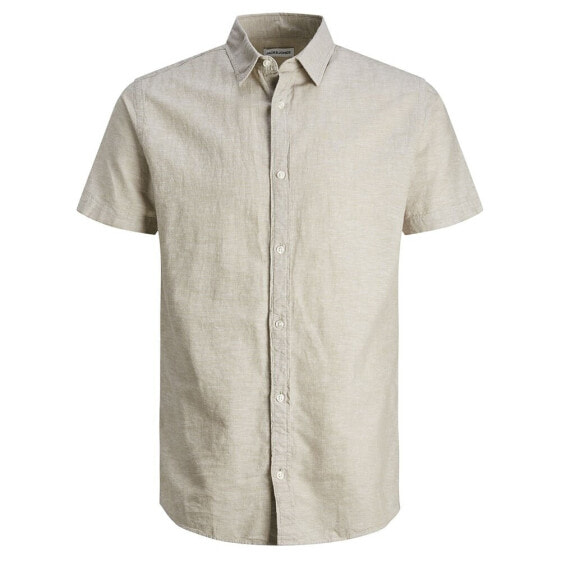 JACK & JONES Linen Sn short sleeve shirt