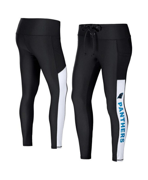 Women's Black Carolina Panthers Leggings