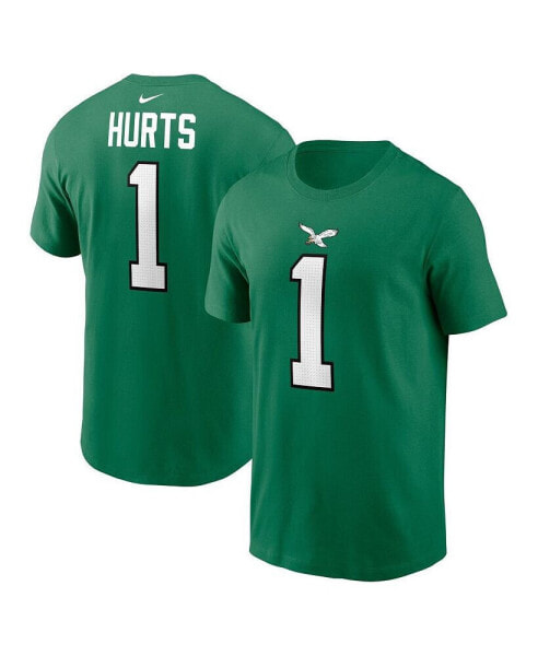 Big Boys Jalen Hurts Kelly Green Philadelphia Eagles Player Name and Number T-shirt