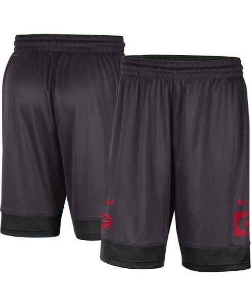 Men's Charcoal Georgia Bulldogs Performance Fast Break Shorts