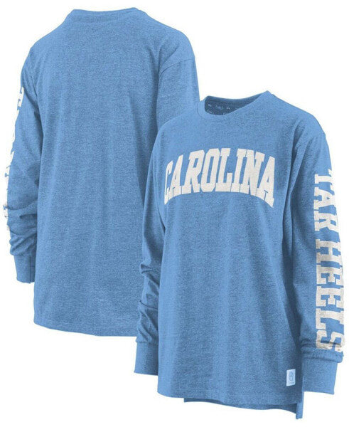 Women's Carolina Blue North Carolina Tar Heels Two-Hit Canyon Long Sleeve T-Shirt