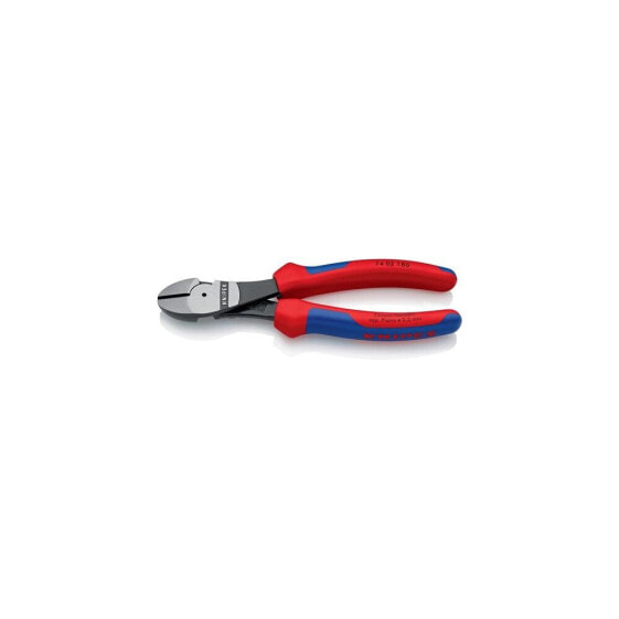 Knipex Kraftseitenschneider Länge 180 mm poliert Form 0 Mehrkomponenten-Hüllen