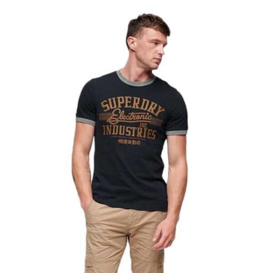 SUPERDRY Ac Ringer Workwear Graphic short sleeve T-shirt