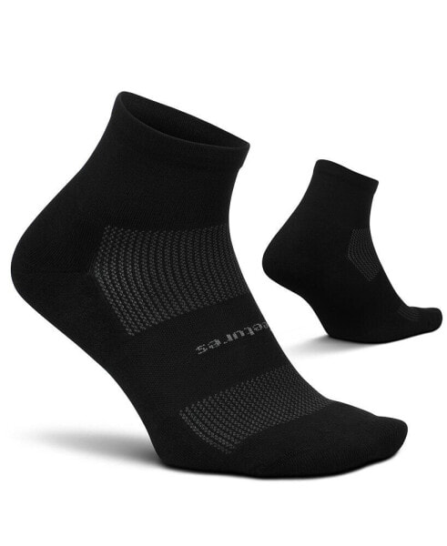 Men's Elite Ultra Light Cushion Ankle Socks - Sport Sock with Targeted Compression - Large