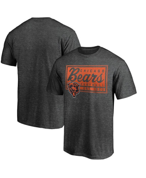 Men's Heather Charcoal Chicago Bears Showtime Plaque T-shirt