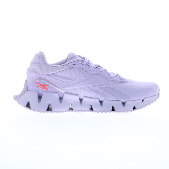 Reebok Zig Dynamica 4 Womens Purple Canvas Lace Up Lifestyle Sneakers Shoes 7