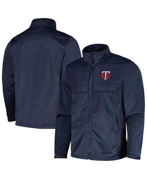 Men's Heather Navy Minnesota Twins Explorer Full-Zip Jacket