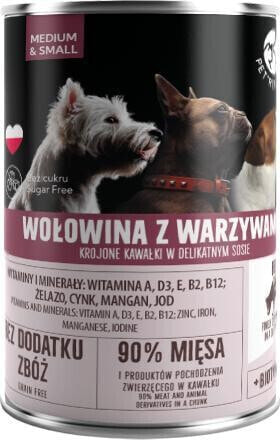 Pet Republic PIES puszka WOŁOWINA WARZYWA sos /6 400g