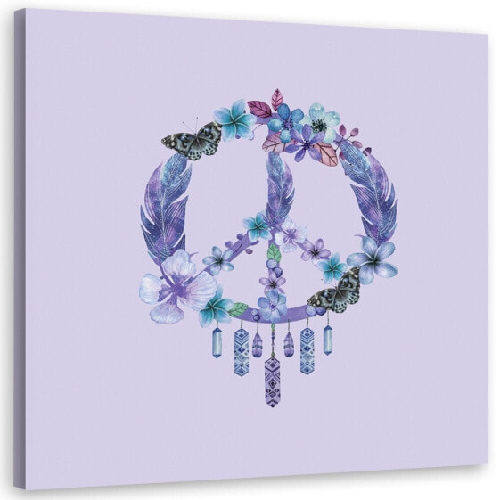 Leinwandbilder Lila Peace Blumen