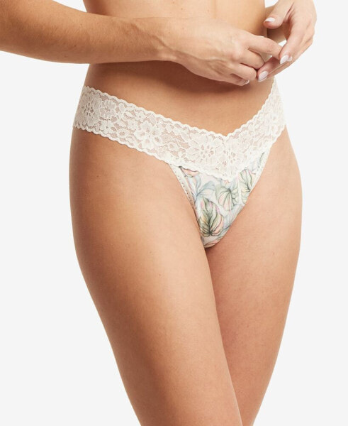 Printed DreamEase Low Rise Thong Underwear