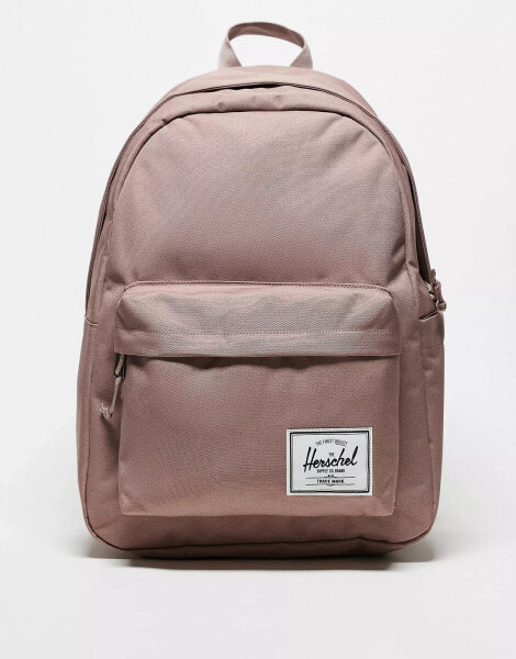 Herschel Supply Co classic backpack with laptop sleeve in ash rose