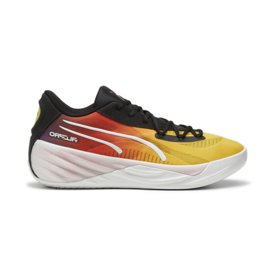 Puma All-Pro Nitro Showtime 30989001 Mens Yellow Athletic Basketball Shoes