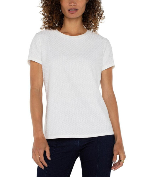 Women's Jacquard Crewneck T-Shirt