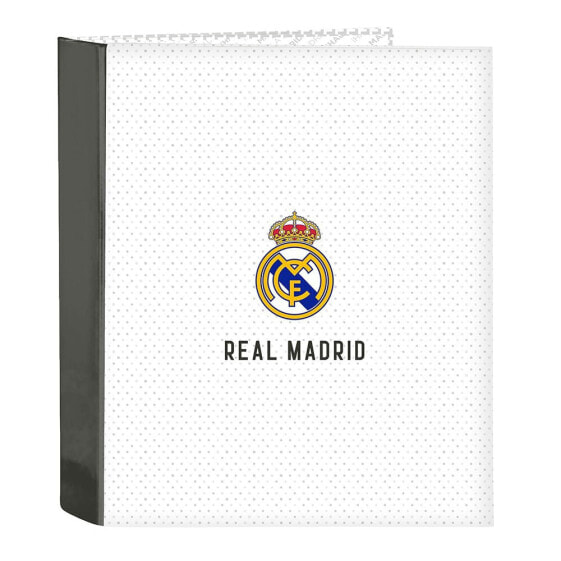 SAFTA Real Madrid First Kit 24/25 4 Rings Binder Of 35 mm folio cardboard