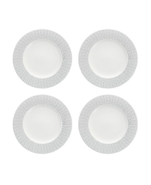 Amanda Embossed Salad Plates, Set of 4