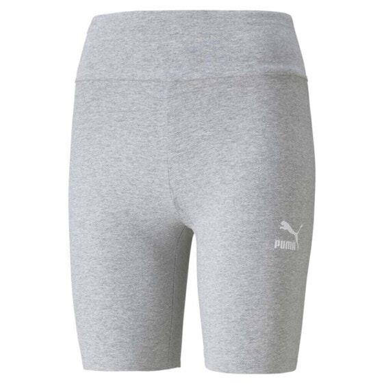 Puma Classics 7 Inch Short Leggings Womens Grey Athletic Casual 53023404