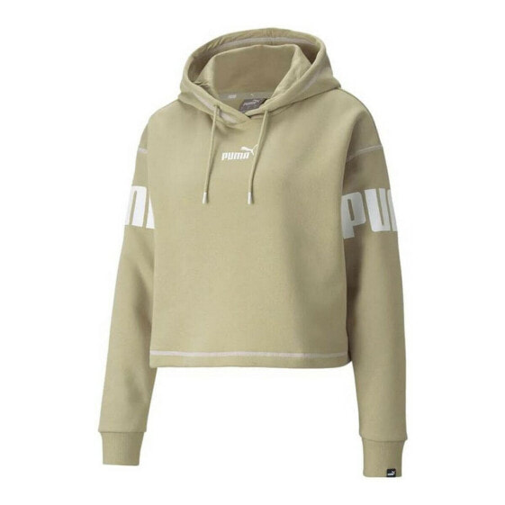 Толстовка с капюшоном женская Puma Power Hoodie Fl Бежевый