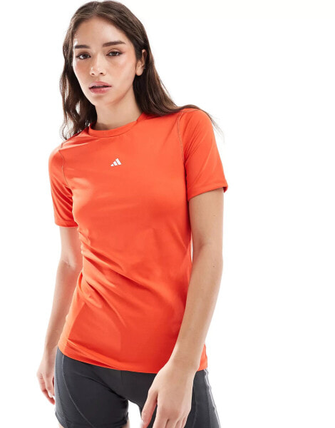 adidas Performance Techfit Training t-shirt in red