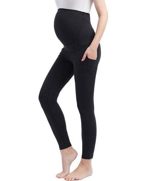 Maternity Essential Stretch Pocket Ankle Leggings