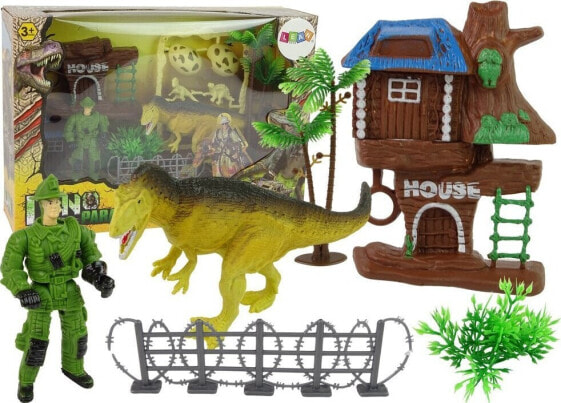 Figurka LeanToys Duży Park Dinozaurów Dinozaury Jurassic Jaja Akcesoria Palmy