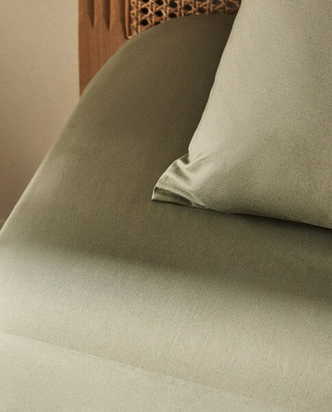 (200 thread count) cotton percale fitted sheet