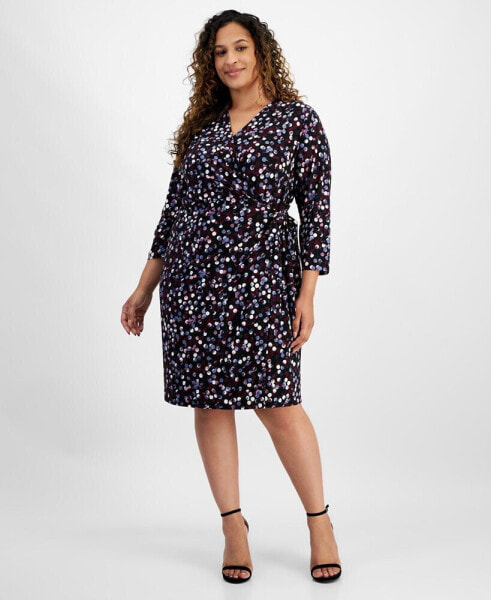 Plus Size Classic Wrap Dress