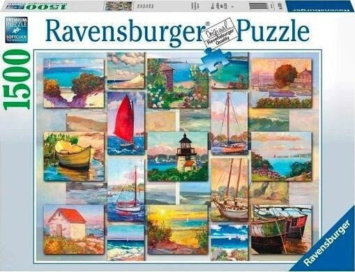 Ravensburger Puzzle 1500el Kolaż nadmorski 168200 RAVENSBURGER