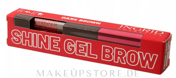 Modellierendes Augenbrauengel - Ingrid Cosmetics Shine Gel Brow Dark Brown