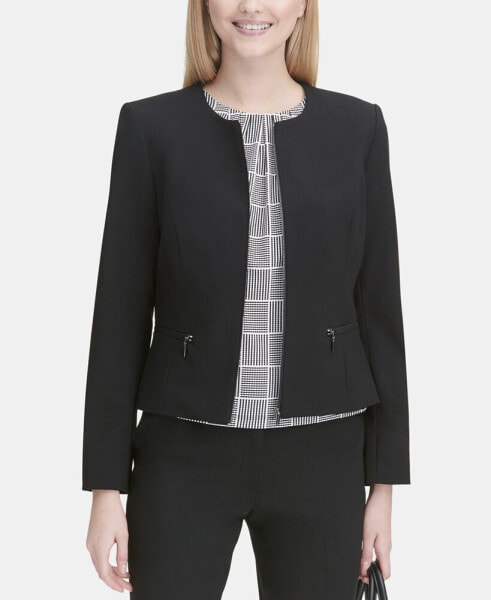 Collarless Blazer